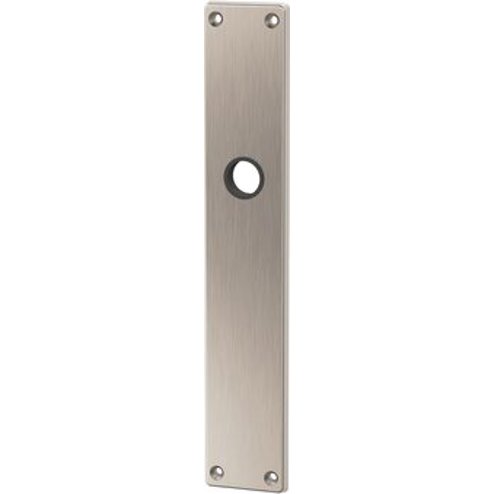Türschild MEGA 35.460 ungelocht, Zink-Druckguss vernickelt matt, 234 x 42 x 5 mm, 16 mm Führung