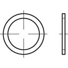 CAB FASTENING Flachdichtringe DIN 7603 Form A Kupfer 10 x 15 x 1 mm (VE=S)