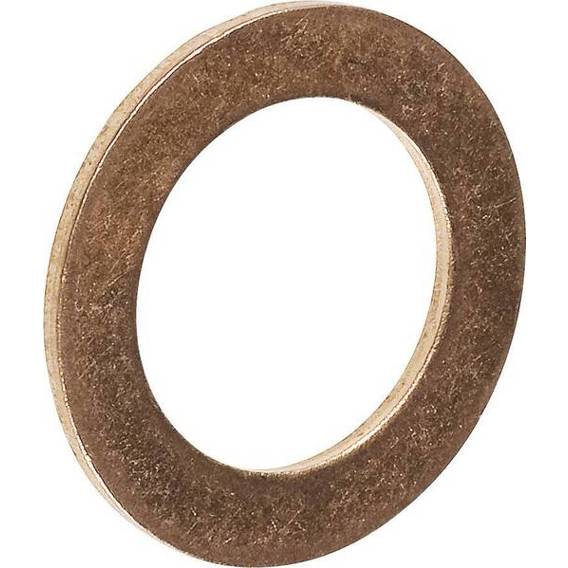 TOOLCRAFT 893850 Dichtring Kupfer 10 x 14 x 1 mm, DIN 7603 Form A, 100 Stück