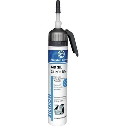 MD-Silikon transparent Marston-Domsel – 1K-Silikon-Dichtmasse auf Oximbasis, 2400 ml, -60 °C bis +260 °C