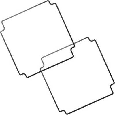 Silikondichtung 120,5 x 120,5 x 2 mm, schwarz, IP66 – Ersatzdichtung für Hammond Serie 1550Z (1550Z139GASKET)