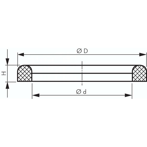 Milchgewinde-Dichtung DN 65 | FKM/PTFE vollummantelt | 71 x 81 x 5 mm | FDA-konform