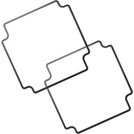 Hammond Silikondichtung 1550Z137GASKET | 222 x 146 x 2 mm | schwarz | IP66 | für Serie 1550Z