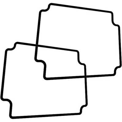 Silikondichtung Schwarz 150 x 64 x 2 mm | IP66 | Ersatzdichtung für Hammond Serie 1550Z | 1550Z113GASKET