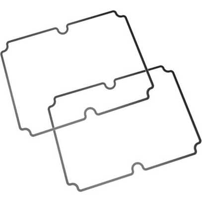 Silikondichtung 160 x 100 x 2 mm, schwarz, IP66 – Ersatzdichtung für Hammond Serie 1550Z (1550Z120GASKET)