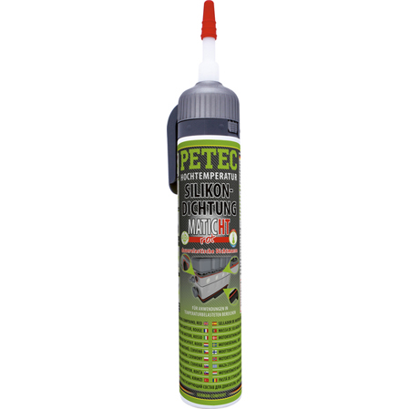 PETEC 97820 Silikondichtung MATIC HT Rot 200 ml – hitzebeständiges Dichtsilikon