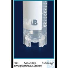 ISOLAB Kryoröhrchen 2 ml, PP, steril, mit Silikondichtung, freistehend
