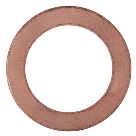 Kupfer-Dichtring 33 x 22 x 1 mm | 25er-Pack | Ø außen 33 mm, Ø innen 22 mm | Smart
