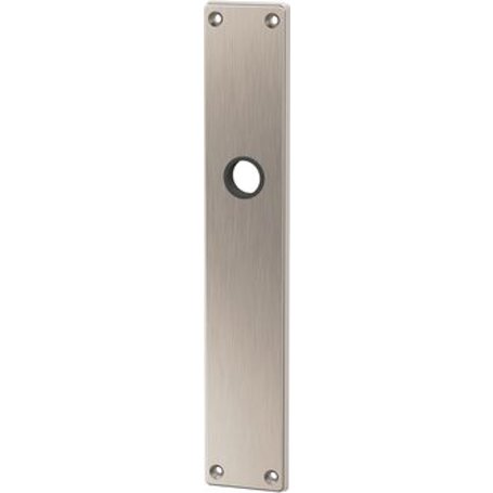 Türschild PZ MEGA 35.460 vernickelt matt, 234 x 42 x 5 mm, Zink, 16 mm Führung