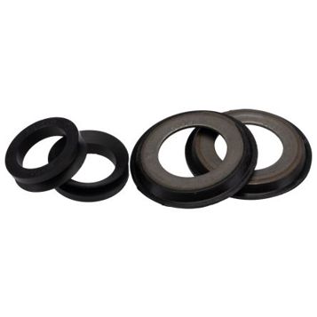 SKF V-Ring-Dichtung NBR mit Stahlelement | Innen-Ø 20 mm / Außen-Ø 39,5 mm | Dicke 10,8 mm | Schwarz