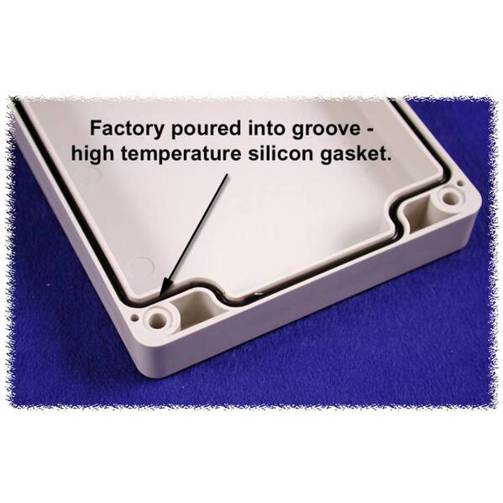 Hammond Electronics 1554CGASKET Ersatzdichtung aus Silikon, schwarz, 2 Stück