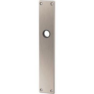 Türschild RZ MEGA 35.460 vernickelt matt | 234 x 42 x 5 mm | Lochung RZ 78 mm | 16 mm Führung