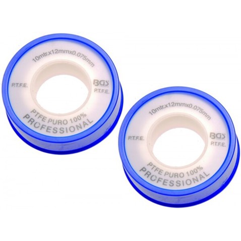 BGS 8582 PTFE Dichtband | Teflonband 10 m | 2 Rollen pro Packung