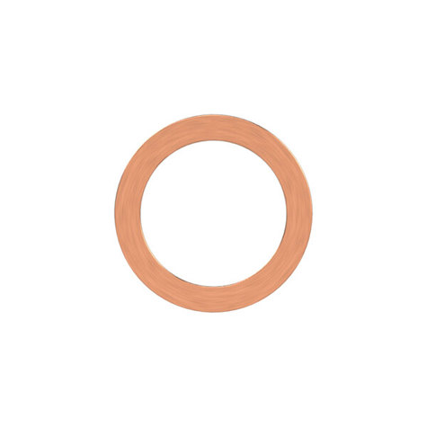Kupfer-Dichtring für Gewinde G 1/2 | 21,2 x 27,9 x 1,5 mm | bis 250 °C | 100 Stück