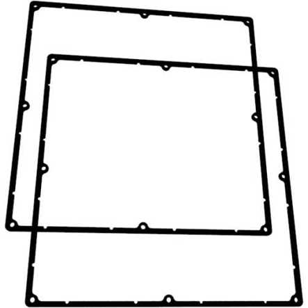 Silikon-Dichtung 250 mm schwarz für Hammond Serie 1550N | IP66 | 1550NEGASKET