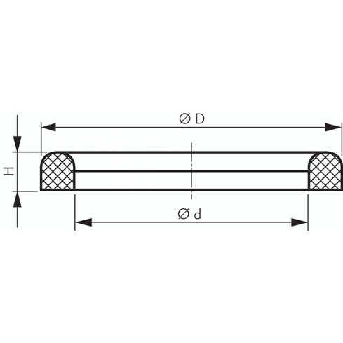 Milchgewinde-Dichtung DN 100 | FKM/PTFE vollummantelt | 104x114 mm | FDA-konform