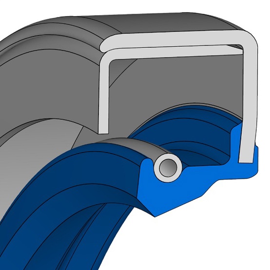 Wellendichtring Simmerring® B2 mit Feder | DIN 3760 Typ C | 90 x 125 x 13 mm | NBR 72 902
