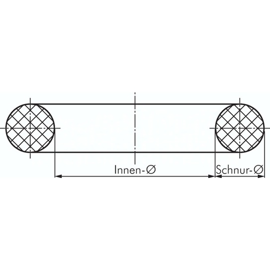 O-Ring 155 x 3 mm FKM 80 Shore A schwarz | hitze- und chemikalienbeständig